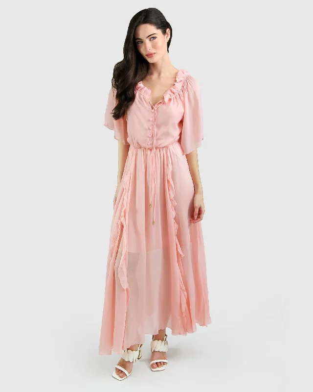 Exclusive Savings Amour Amour Ruffled Midi Dress