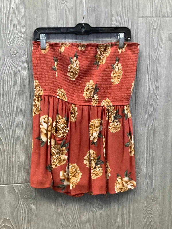 Super Savings Romper By Band Of Gypsies In Orange, Size: L