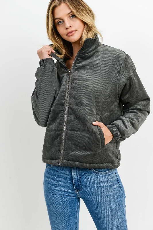 Super Deal Puffy Long Sleeves Jacket