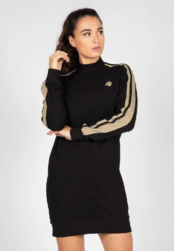Closeout Sale Gorilla Wear Isabella Sweatshirt Dress - Black