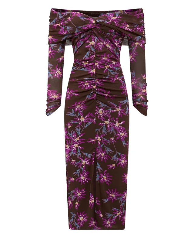 Exclusive Online Offer DVF CLEMENTINE MESH DRESS | PURPLE
