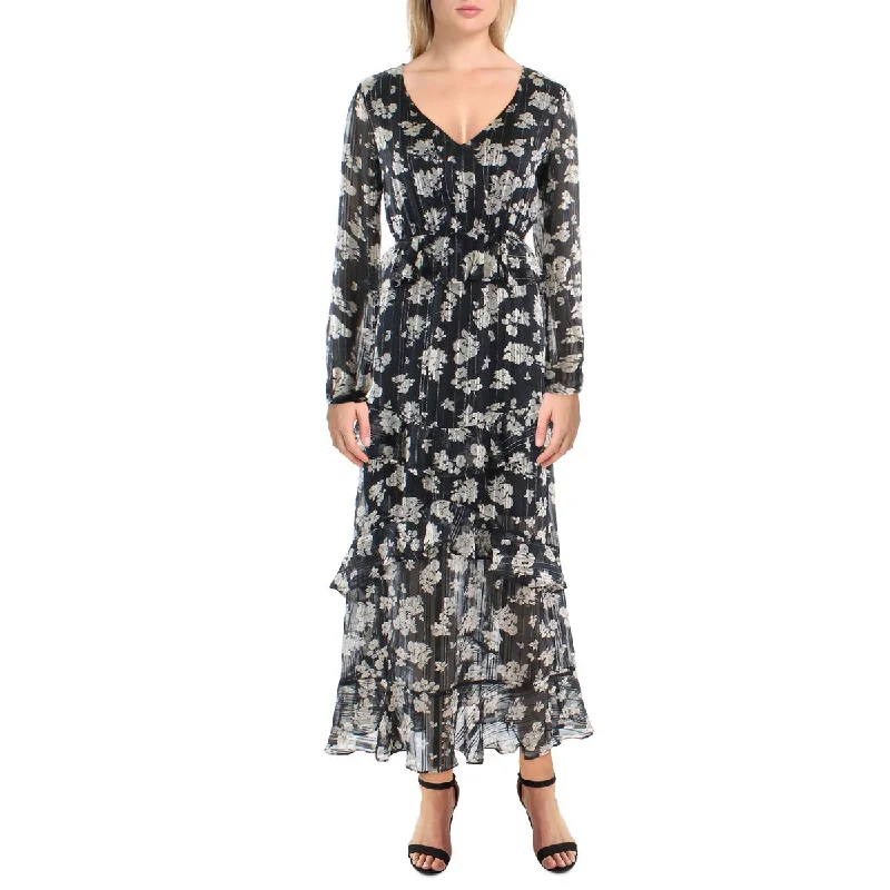 Extra Savings Baianca Womens Metallic Long Maxi Dress