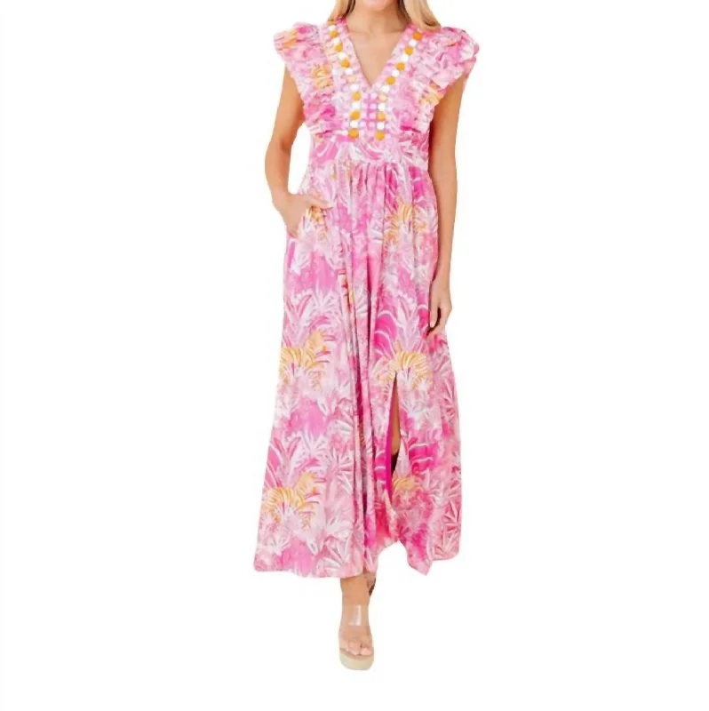 Midnight Madness Stacey Dress In Bubblegum Lemonade Soiree