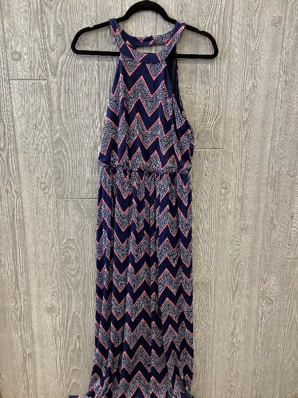 YEAR-End Sale Dress Casual Maxi By Clothes Mentor In Navy, Size: L