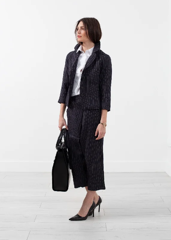Midnight Sale Pinstripe Blazer