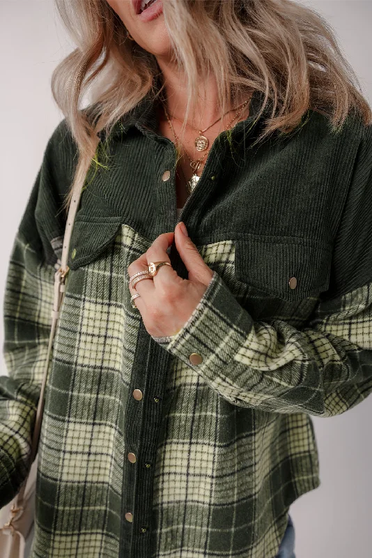 Price Reduction Two-Tone Plaid Flannel Shirt
