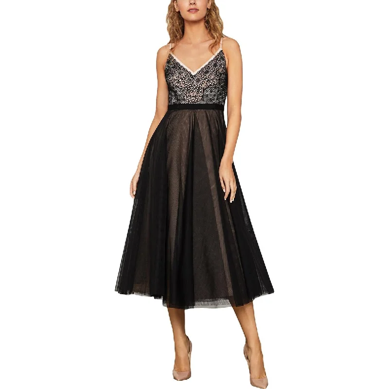 Extra Savings Womens Lace V-Neck Midi Dress