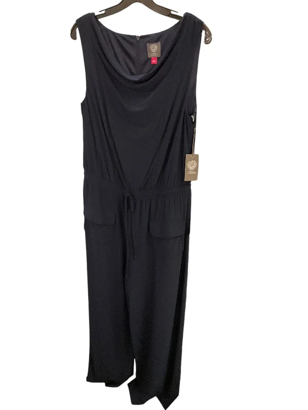 Bargain Bin Jumpsuit By Vince Camuto In Navy, Size: L