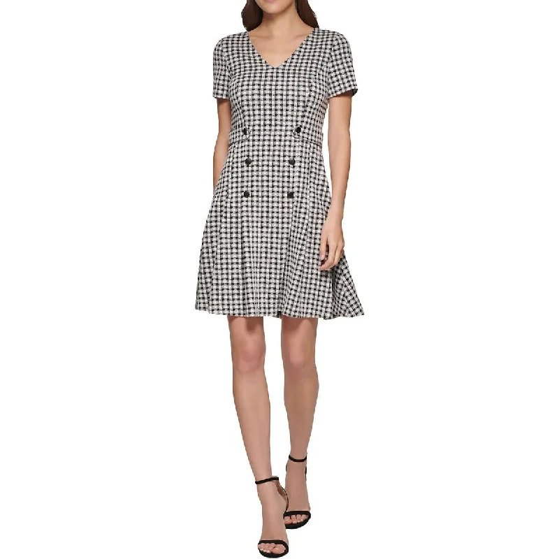 Great Bargains Womens Fit & Flare V Neck Fit & Flare Dress