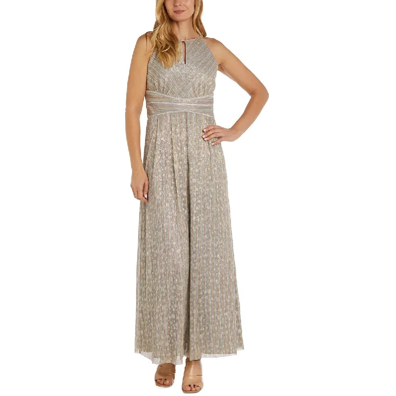 Deal Zone Womens Metallic Padded Bra Evening Dress