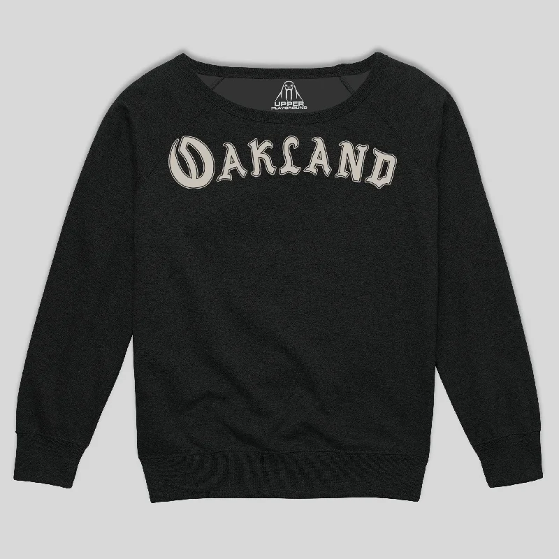 Act Fast OAKLAND WOMEN'S SCOOP NECK SWEATSHIRT