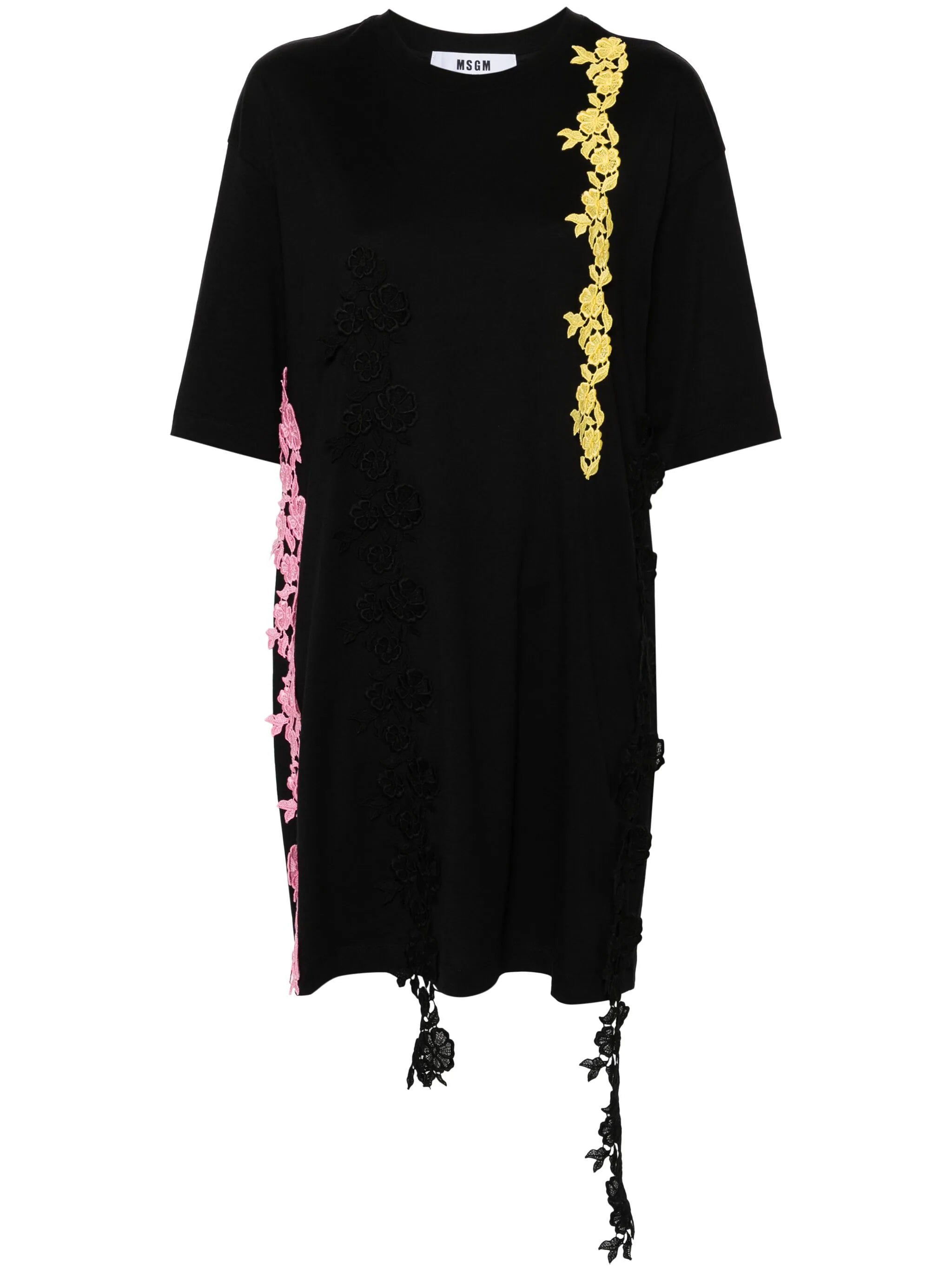 Stock Up and Save Dangling Lace T-Shirt Dress