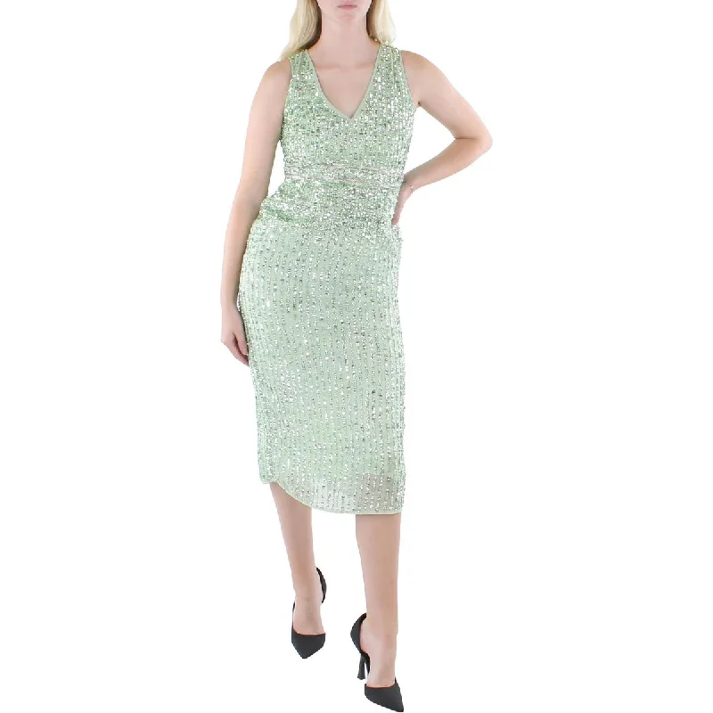 Stock Up and Save Womens Sequined Polyester Cocktail and Party Dress