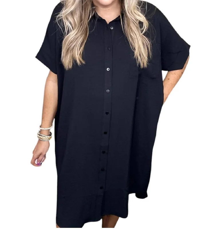 Low Prices Slipping Away Dress In Black