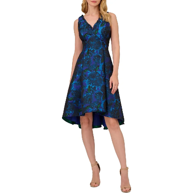 Price Blitz Womens Pleated Knee Length Cocktail And Party Dress