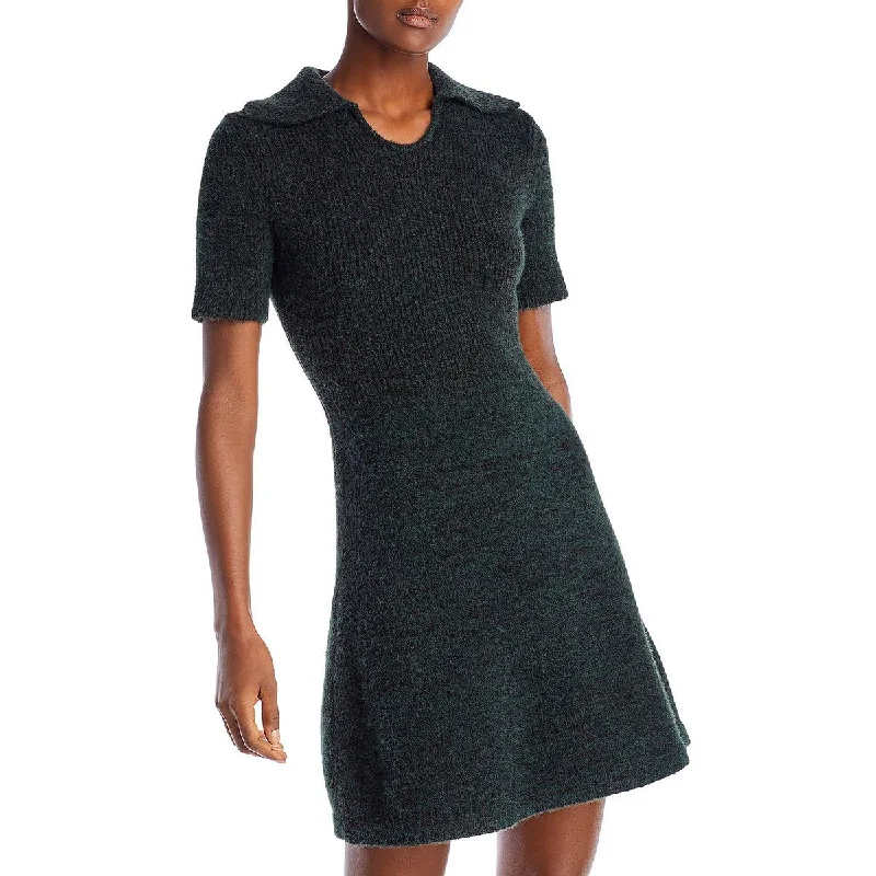 Can't Be Beat Womens Knit Mini Sweaterdress