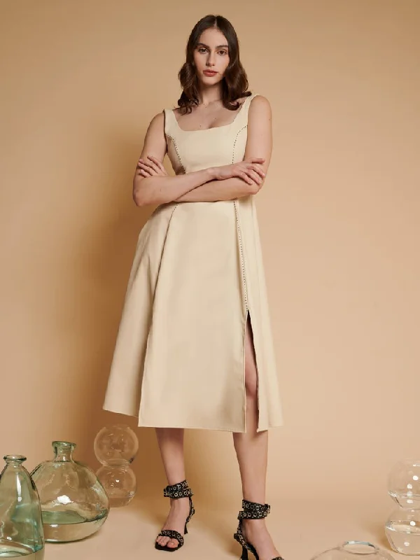 Overstock Moira PU Sleeveless Dress