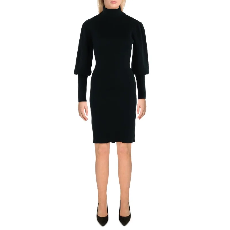Best Bargains Womens Mock Neck Mini Sweaterdress