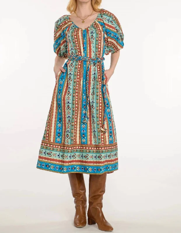 Super Deal Penny Dress In Serape Stripe