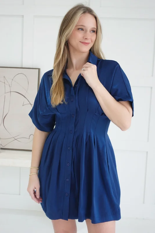 Overstock Lainey Mini Dress - Navy