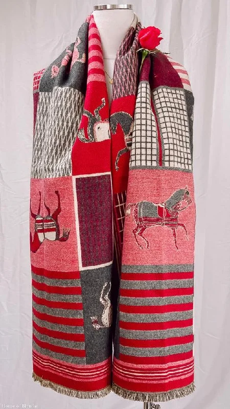 Instant Discount Equestrian Jacquard Pashmina Shawl
