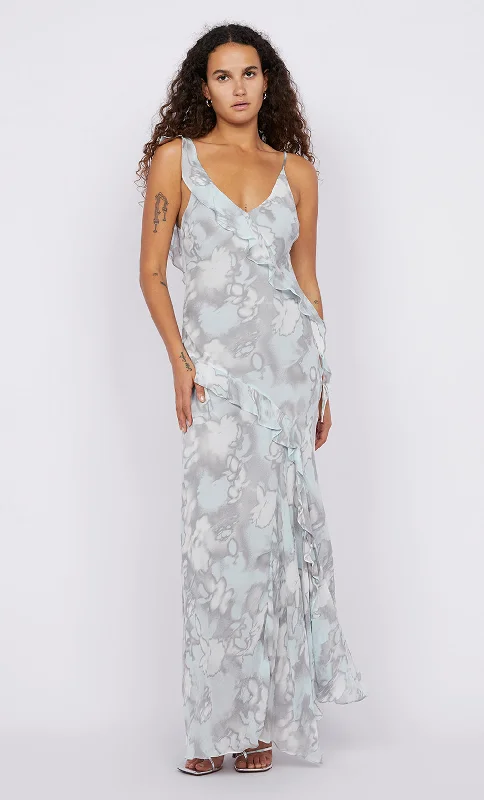 Deal Zone ZABELLE FRILL DRESS - MOONSHADOW