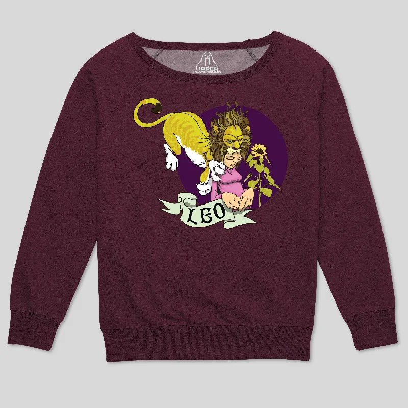 One-DAY Sale LEO BY SAM FLORES  WOMEN'S SCOOP NECK SWEATSHIRT
