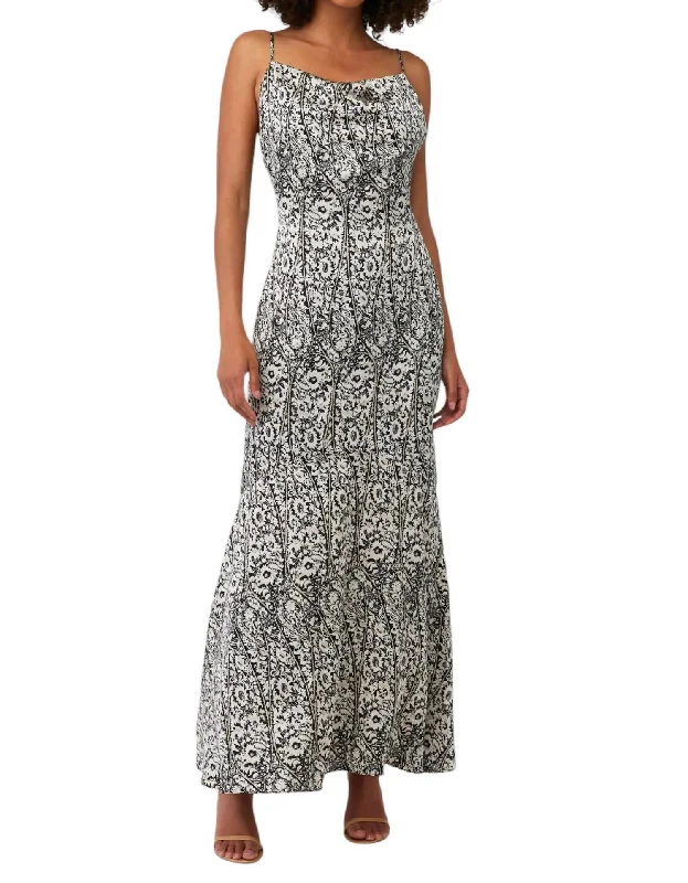 Price Meltdown Autonomy Maxi Dress In Black/white