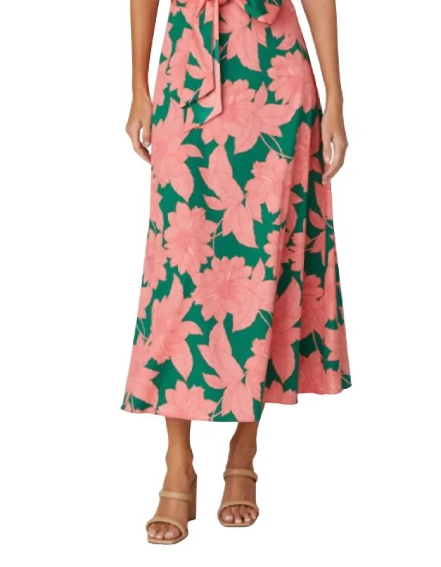 Extra Savings Beekman Midi Dress In Peony Pink/spring Green
