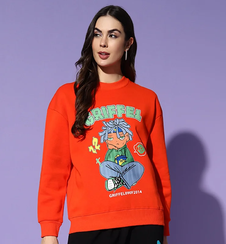 Don’t Miss Out GRIFFEL Round Neck Oversized Sweatshirt