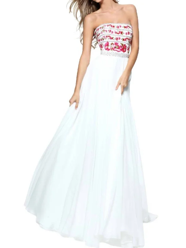 Deal of the Week Chiffon A-Line Prom Dress In Ivory