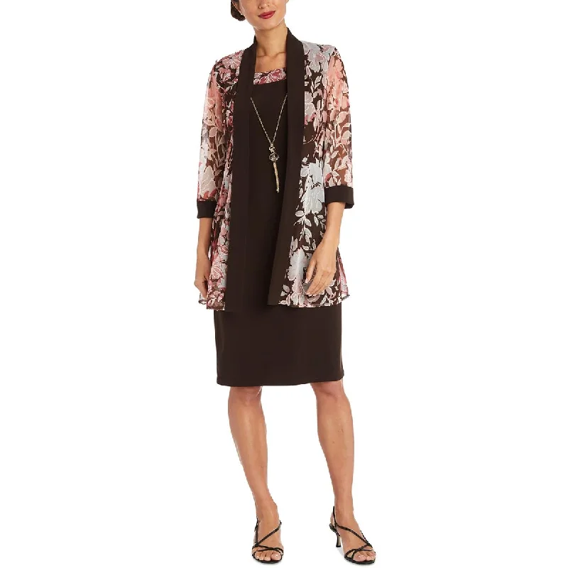 Steals and Deals Womens Printed 2PC Two Piece Dress