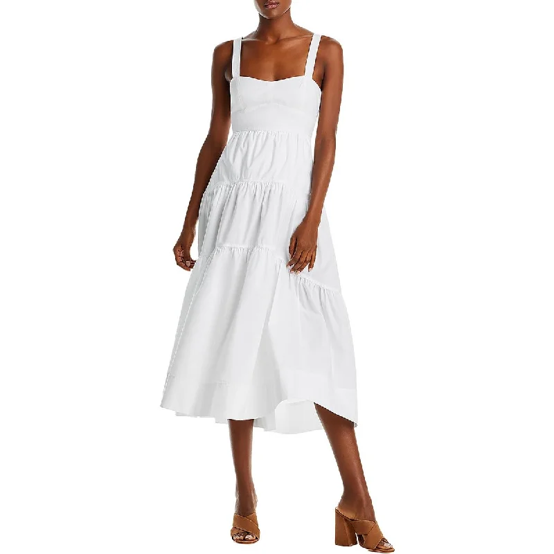 Act Now Lily Womens Lace Up Back Long Sundress