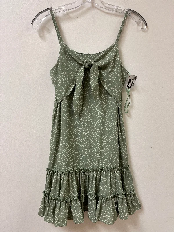 Flash Sale Dress Casual Short By She + Sky In Green, Size: S
