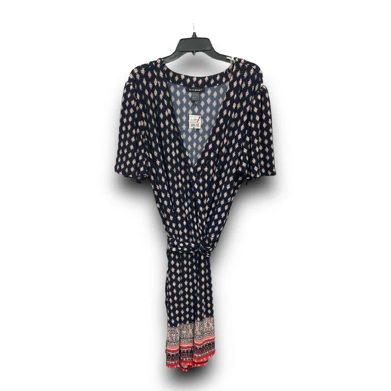Super Bargain Floral Print Romper Ashley Stewart, Size 4x