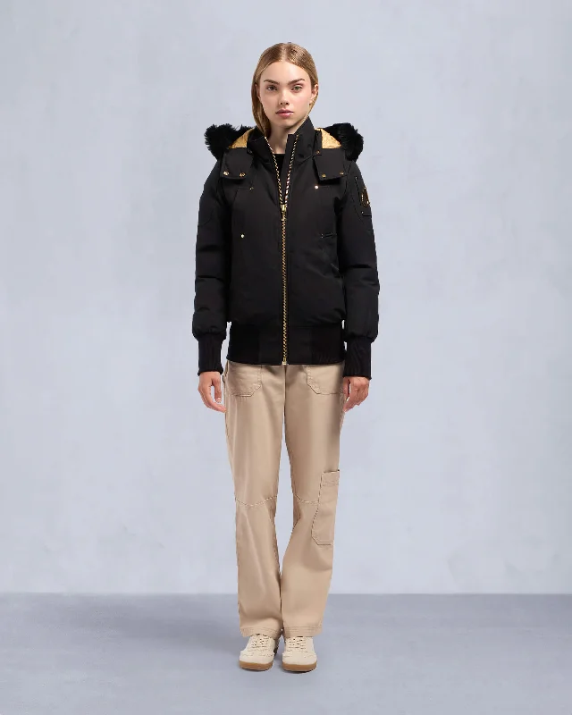 Huge Discounts GOLD SERIES SAINTE FLAVIE BOMBER JACKET
