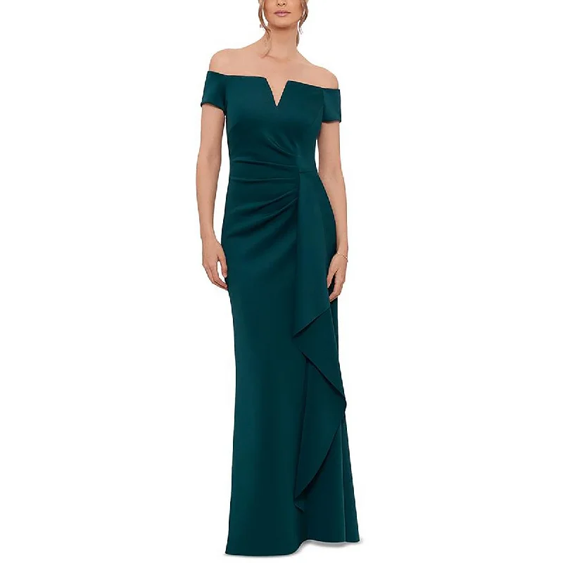 Special Price Petites Womens Full Length Gathered Evening Dress