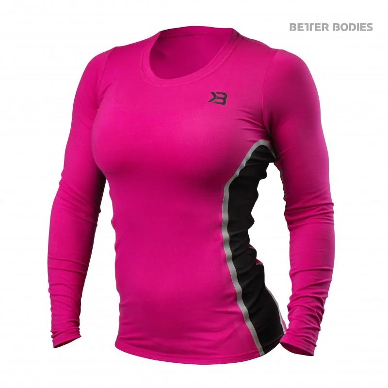 Deep Discounts Better Bodies Performance Shape Long Sleeve - Hot Pink