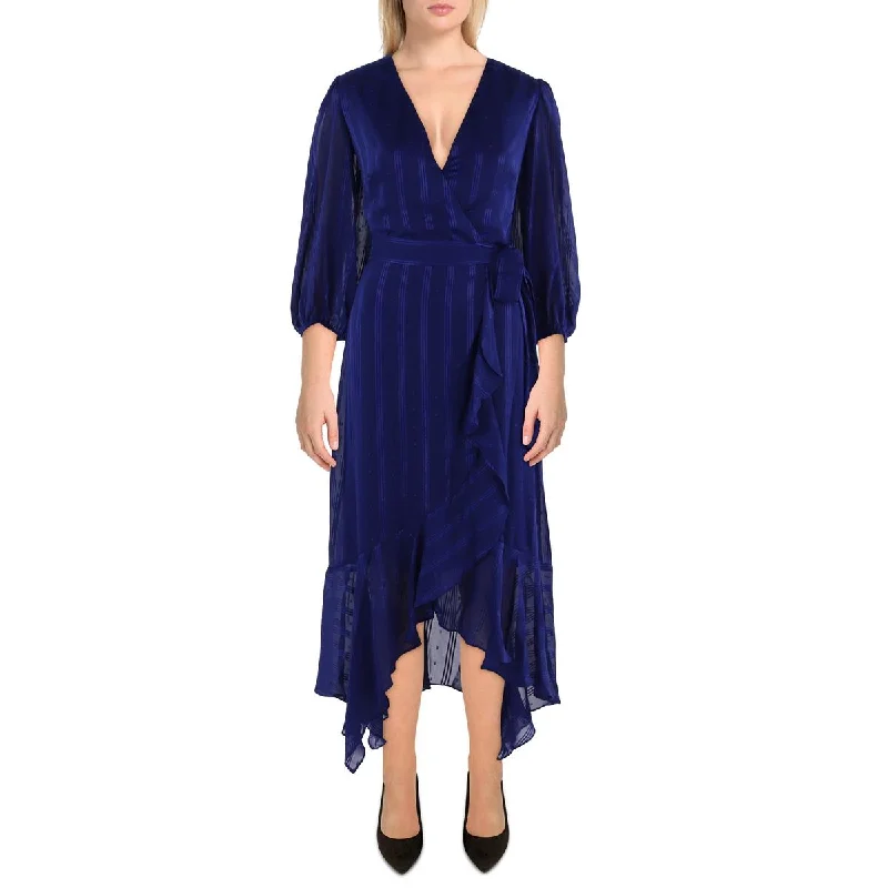 Special Savings Womens Striped Hi-Low Cocktail And Party Dress
