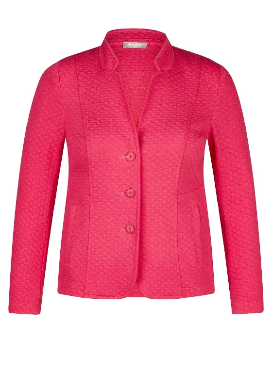 Final Clearance Rabe Textured Knit Short Jacket, Fuchsia