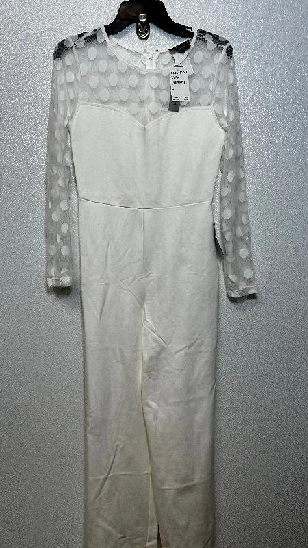 Midnight Madness White Jumpsuit Clothes Mentor, Size M