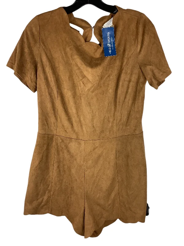 Early Bird Discount Romper By Peach Love Cream California In Brown, Size: L