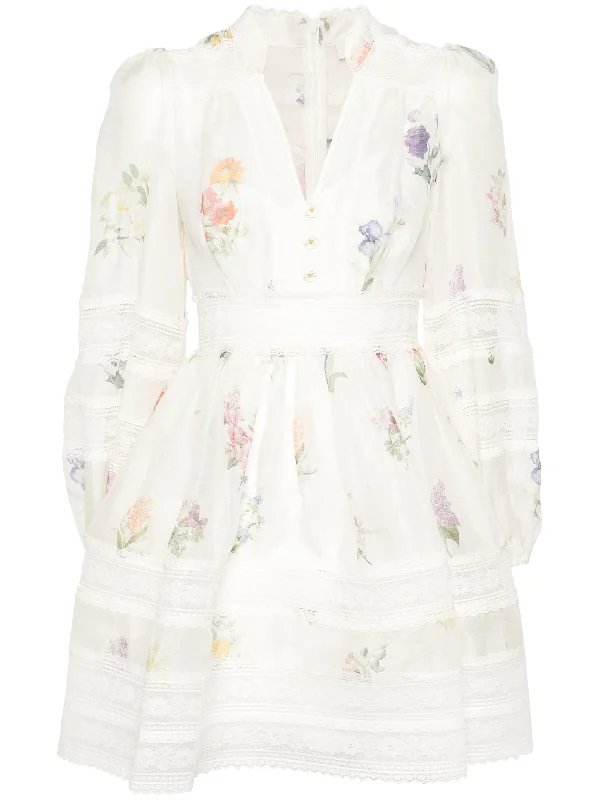 Buy More, Save More Natura V Neck Lace Mini Dress