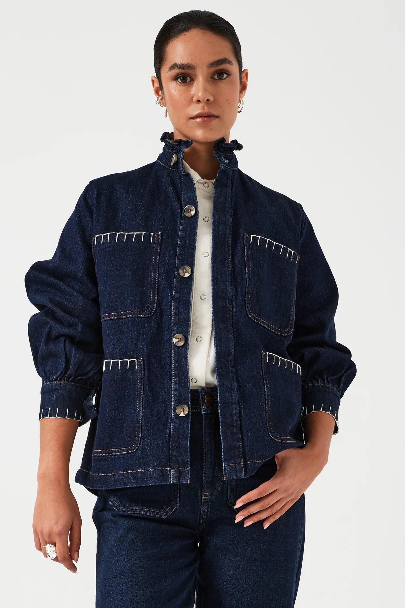 Massive Deals Pablo Jacket Dark Vintage Denim