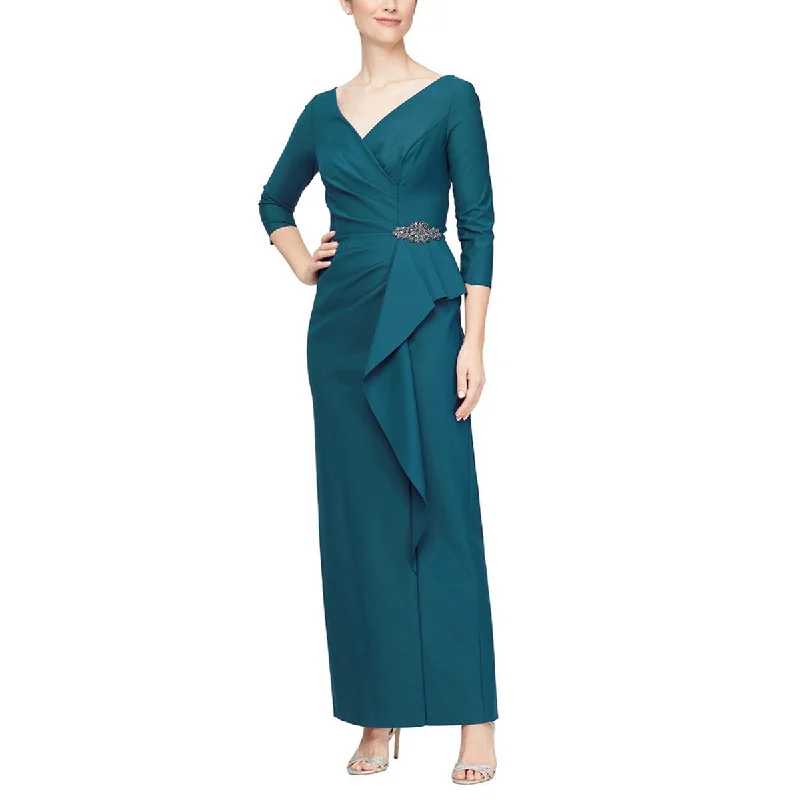 Epic Deals Womens Pleated Long Evening Dress