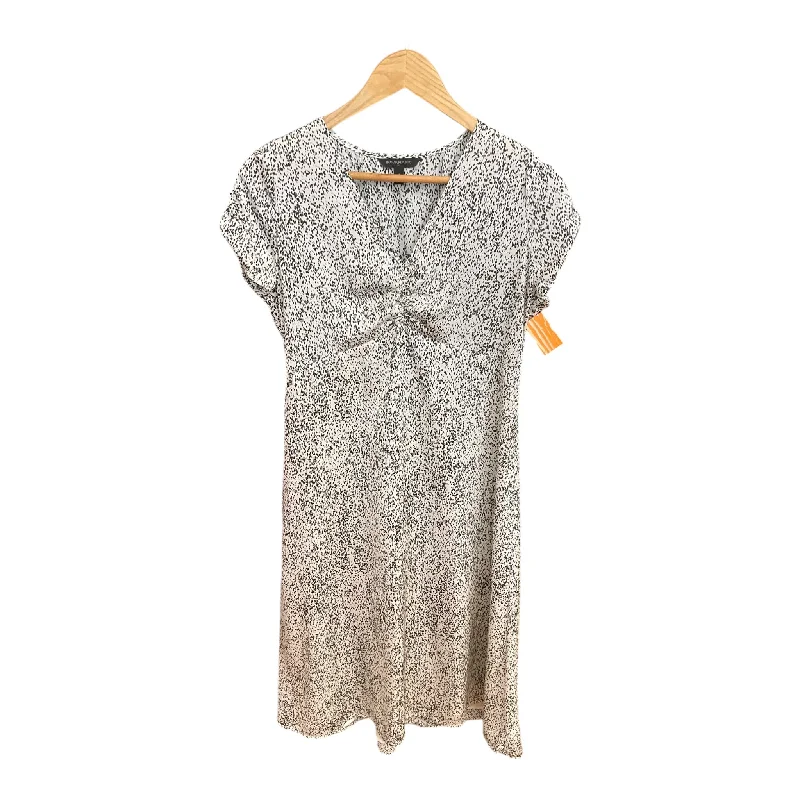 Today’s Deal Dress Casual Midi By Banana Republic In Black & White, Size: M