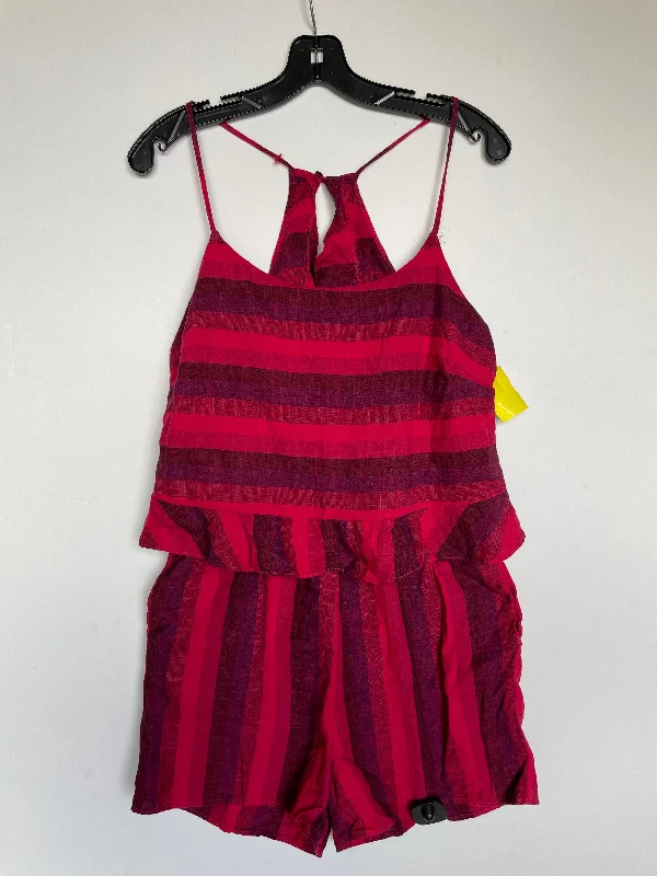 Discount Deals Romper By Amadi In Striped Pattern, Size: M
