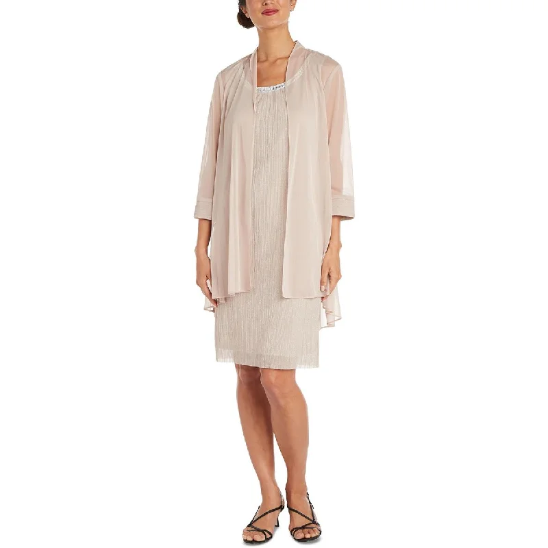 Midnight Madness Womens 2PC Embellished Shift Dress