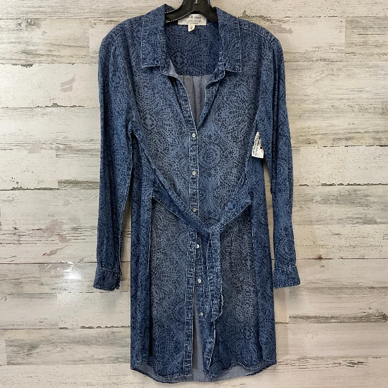 Bargain Bin Dress Casual Short By Cloth & Stone In Blue, Size: M
