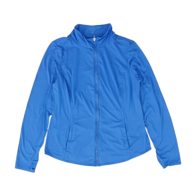 Steals and Deals Blue Solid Lightweight Jacket